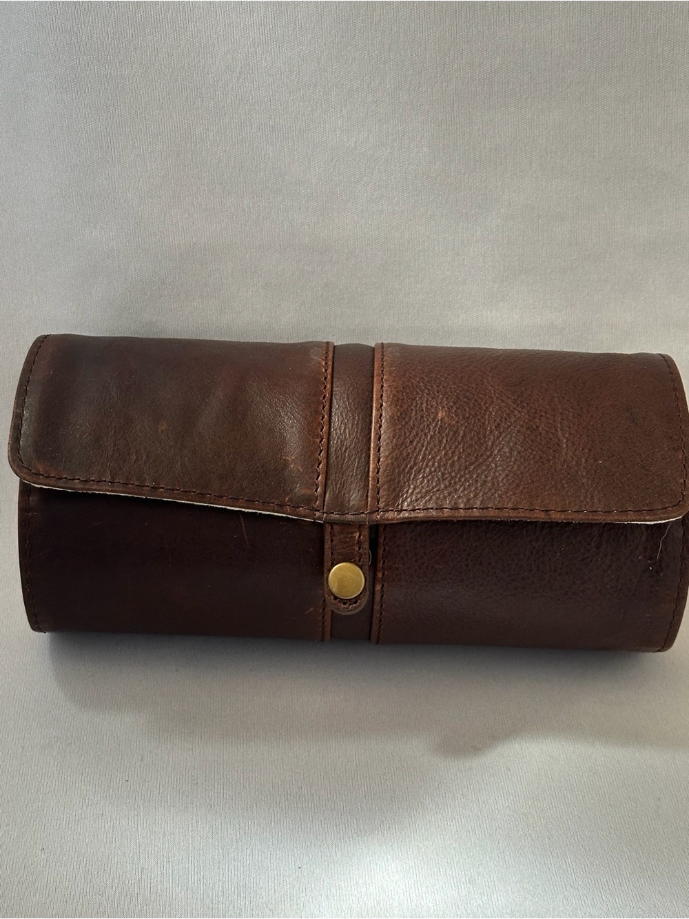 Restoration Hardware Brown Leather Watch Roll